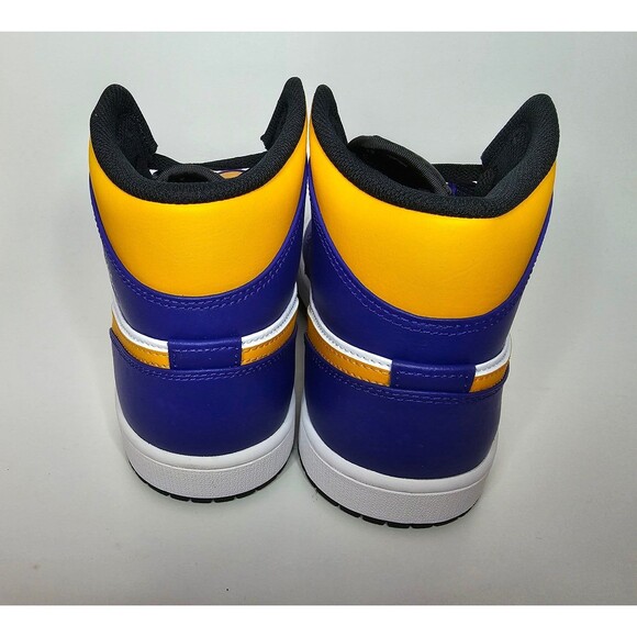 Nike Air Jordan 1 Mid Sneaker Lakers Purple Shoes Men\'s 10 DQ8426-517 11.5W LA main image 7